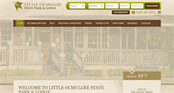 Desktop Screenshot of littleocmulgeelodge.com